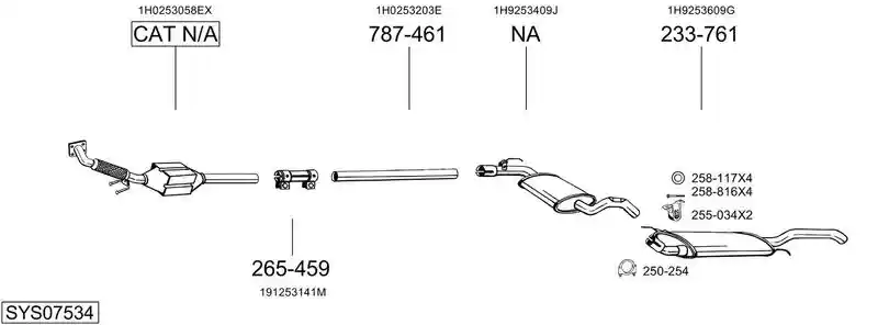 BOSAL SYS07534