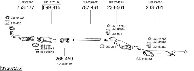 BOSAL SYS07535