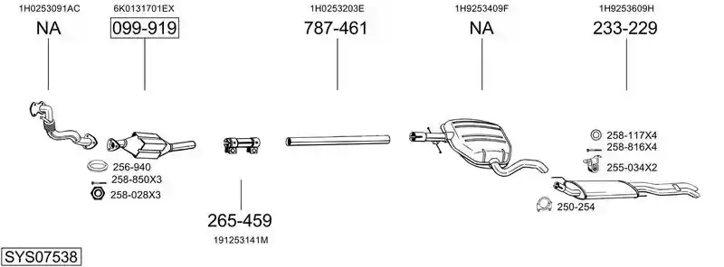 BOSAL SYS07538