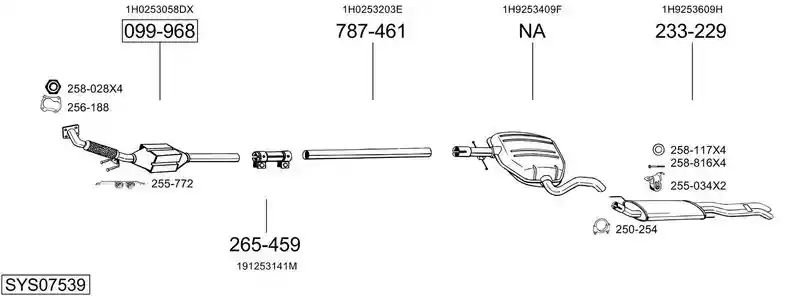 BOSAL SYS07539