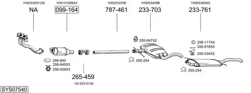 BOSAL SYS07540