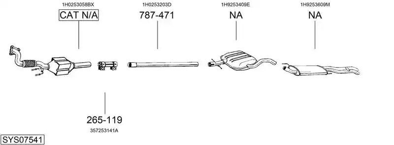 BOSAL SYS07541