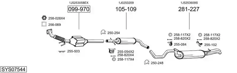 BOSAL SYS07544