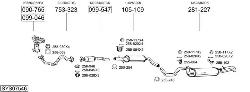 BOSAL SYS07546