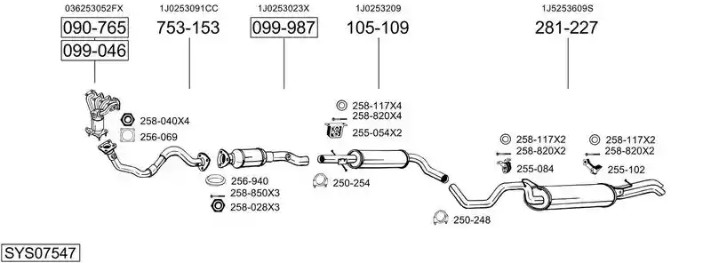 BOSAL SYS07547