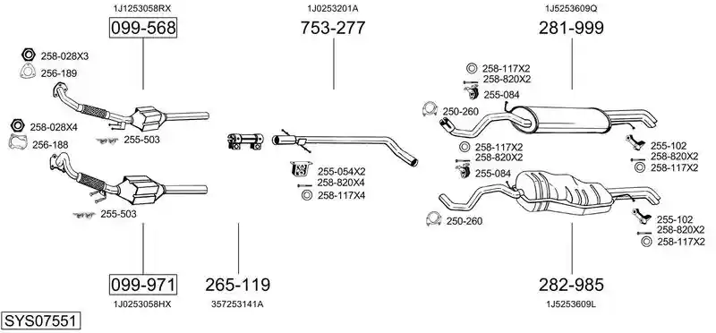 BOSAL SYS07551