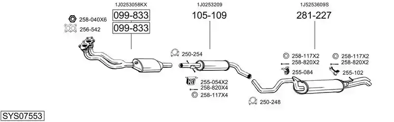 BOSAL SYS07553