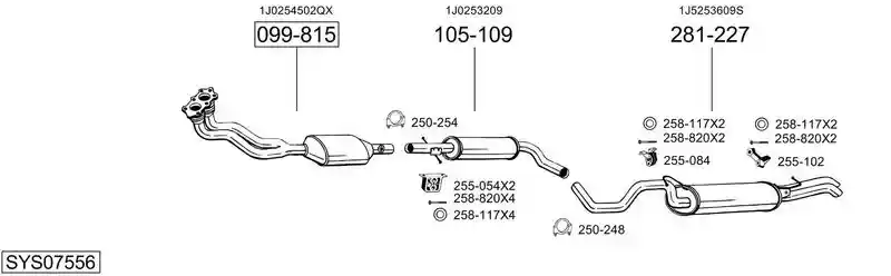 BOSAL SYS07556