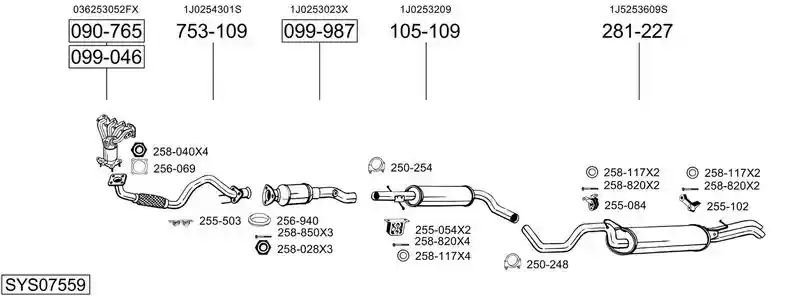 BOSAL SYS07559