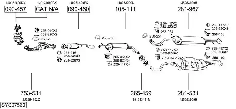 BOSAL SYS07560