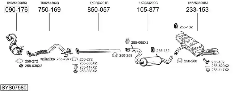 BOSAL SYS07580