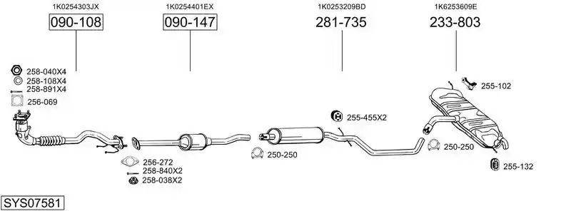 BOSAL SYS07581