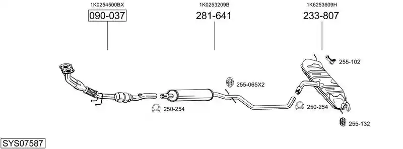 BOSAL SYS07587