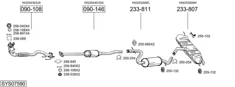 BOSAL SYS07590