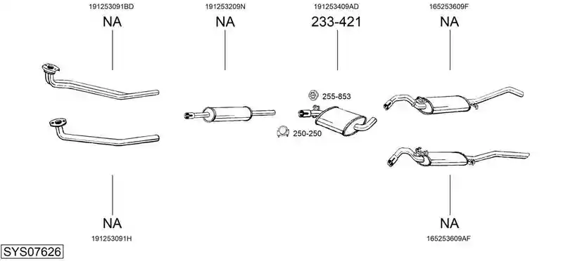 BOSAL SYS07626