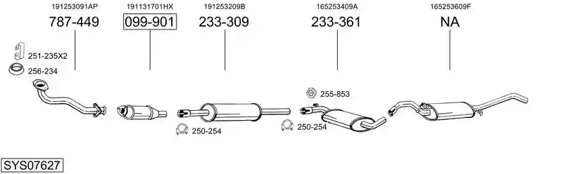 BOSAL SYS07627