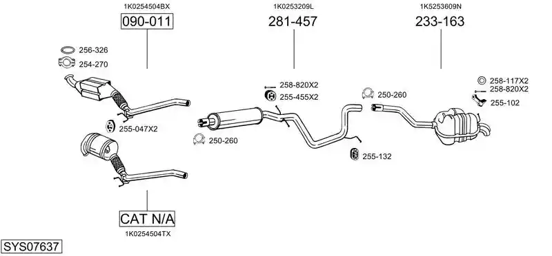 BOSAL SYS07637