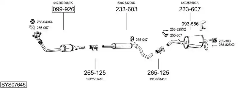 BOSAL SYS07645