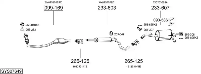 BOSAL SYS07649