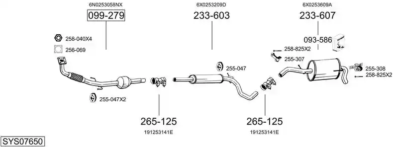 BOSAL SYS07650