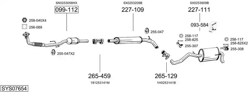 BOSAL SYS07654