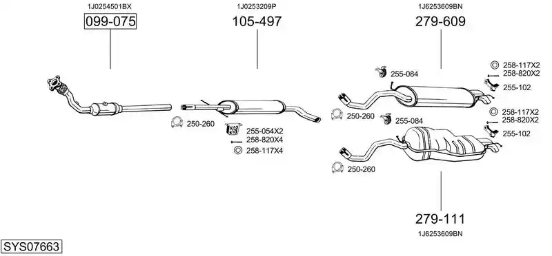 BOSAL SYS07663