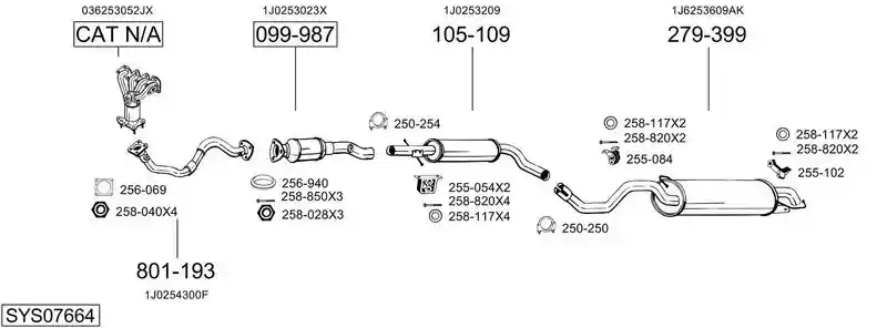 BOSAL SYS07664