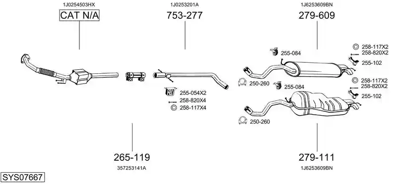 BOSAL SYS07667