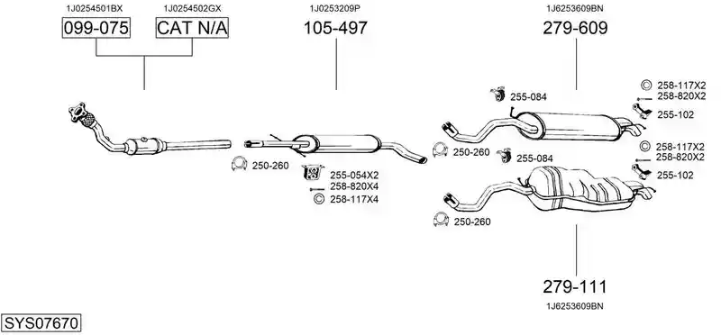 BOSAL SYS07670