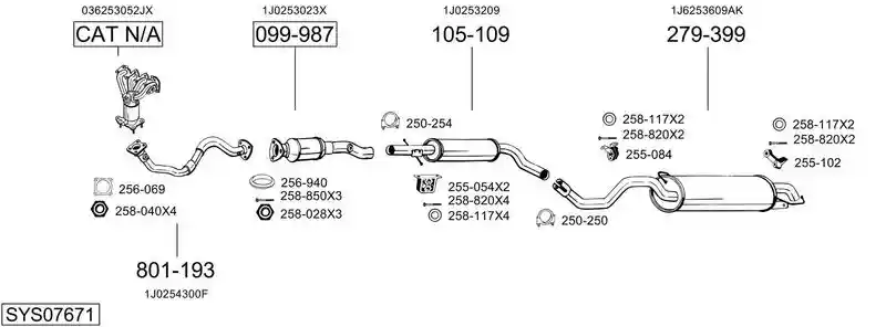BOSAL SYS07671