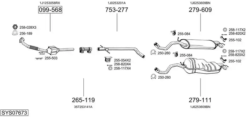 BOSAL SYS07673