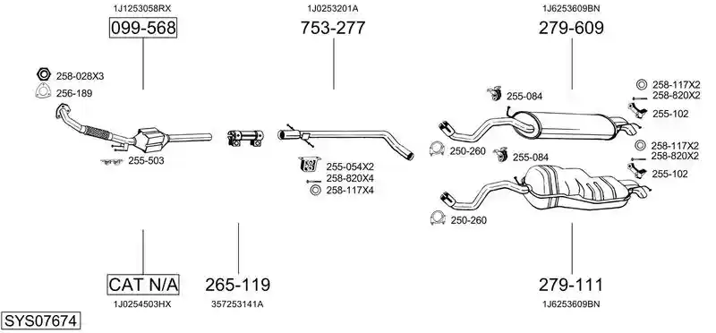 BOSAL SYS07674