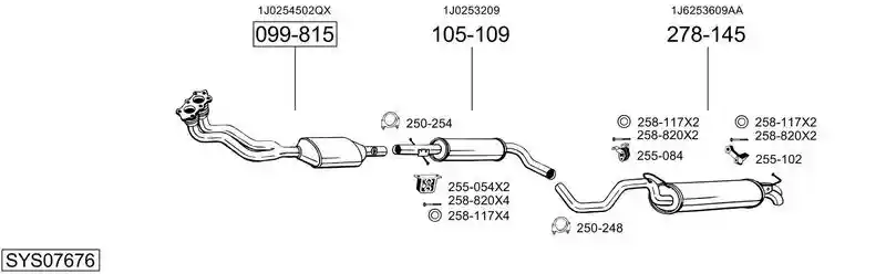 BOSAL SYS07676