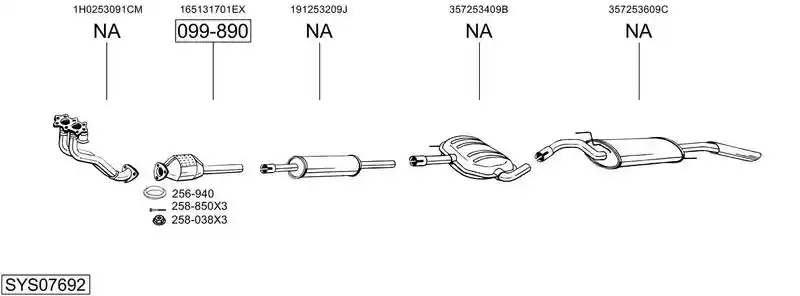 BOSAL SYS07692