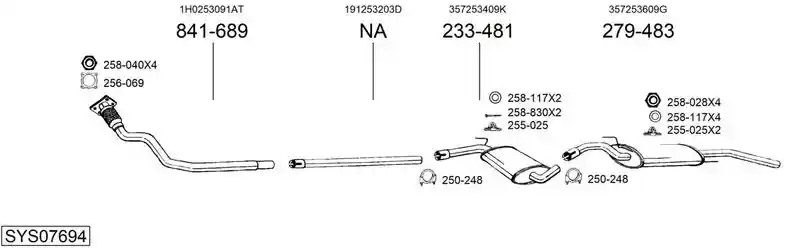 BOSAL SYS07694