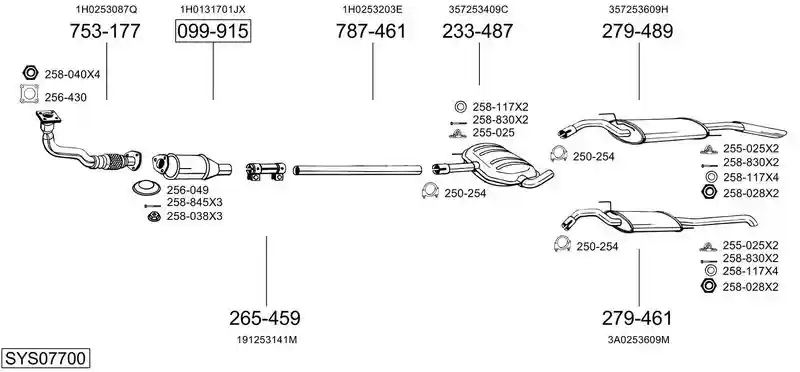 BOSAL SYS07700