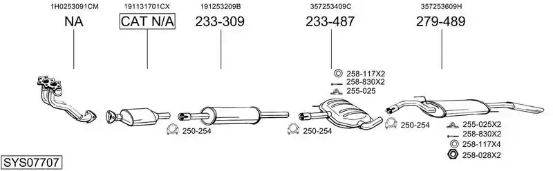 BOSAL SYS07707