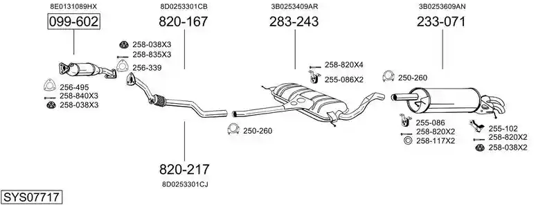 BOSAL SYS07717