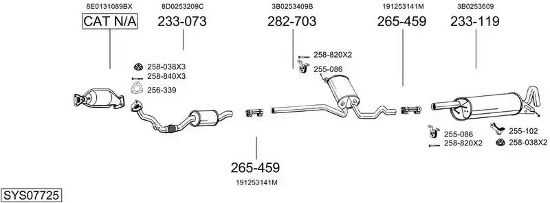 BOSAL SYS07725