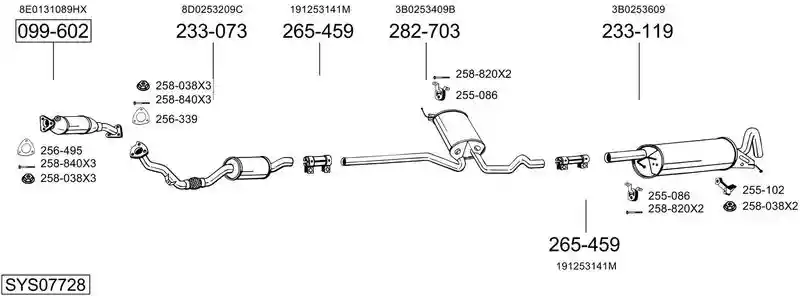 BOSAL SYS07728