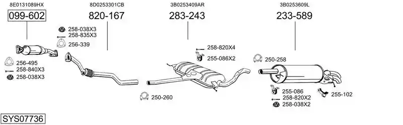 BOSAL SYS07736