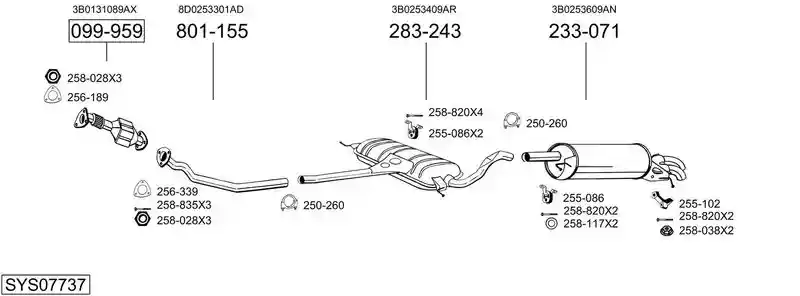 BOSAL SYS07737