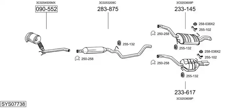 BOSAL SYS07738