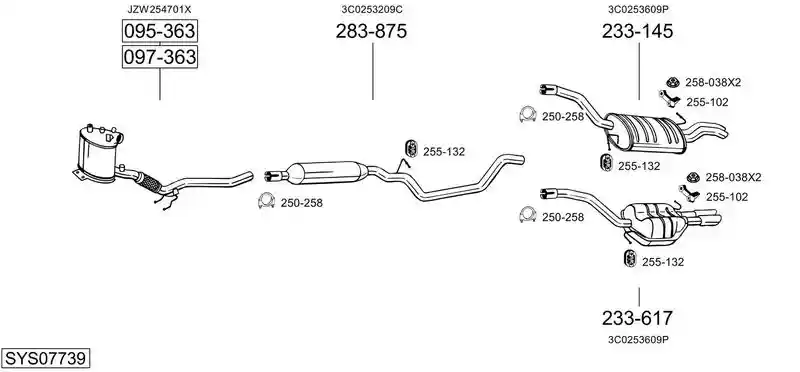BOSAL SYS07739