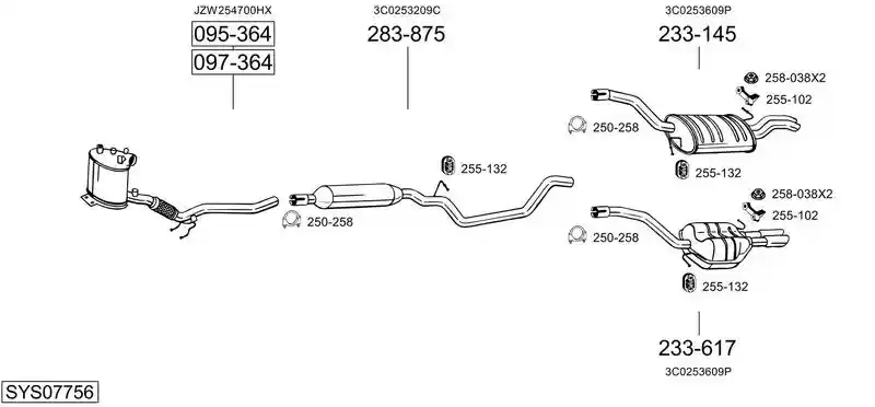 BOSAL SYS07756