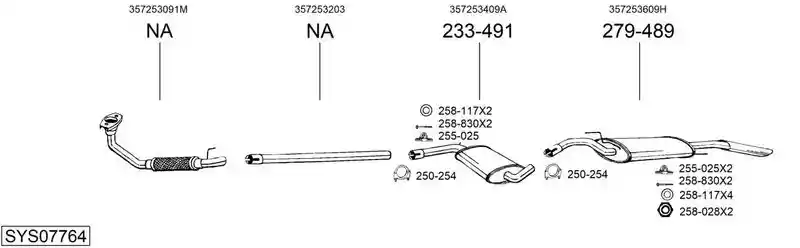 BOSAL SYS07764