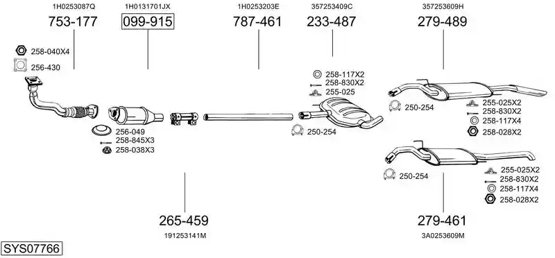 BOSAL SYS07766
