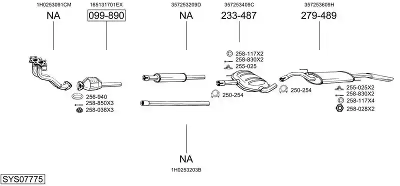 BOSAL SYS07775