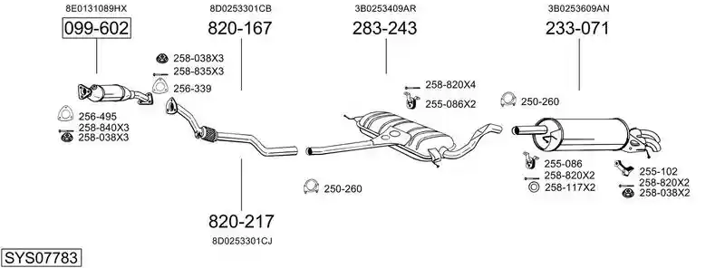 BOSAL SYS07783