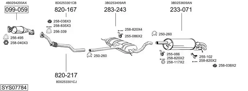 BOSAL SYS07784
